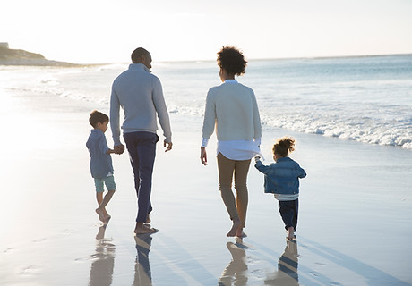 Family at a Beach