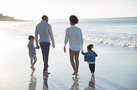 Family at a Beach