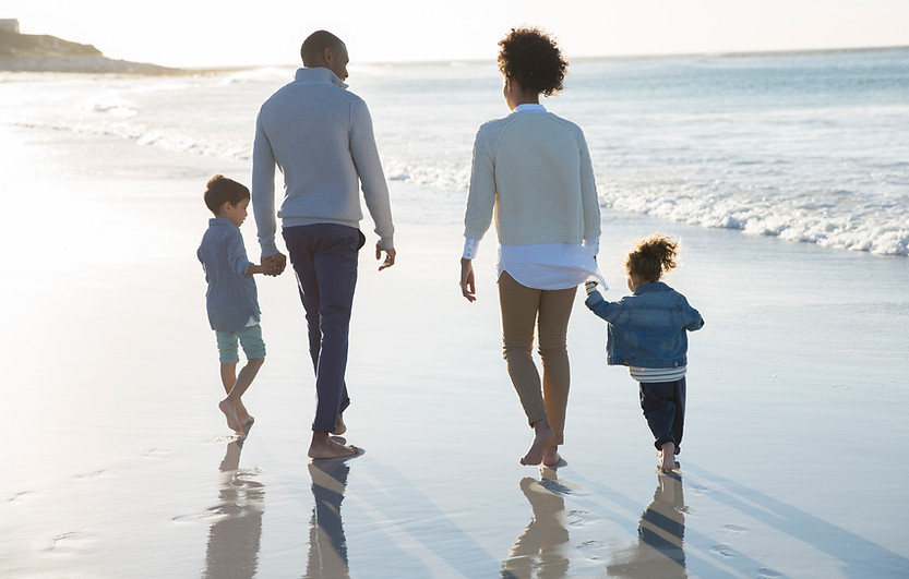 Family at a Beach