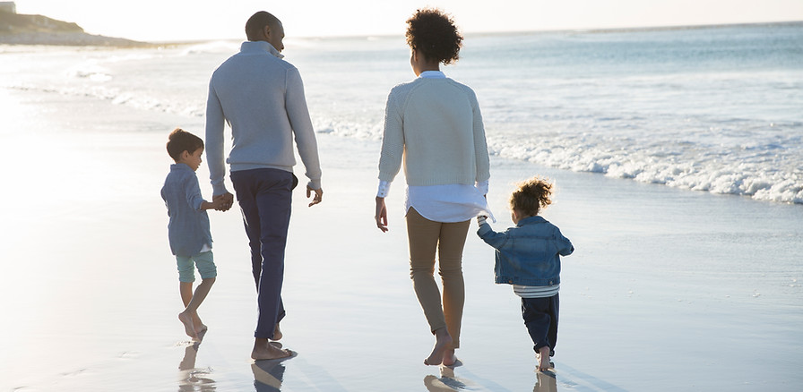 Family at a Beach