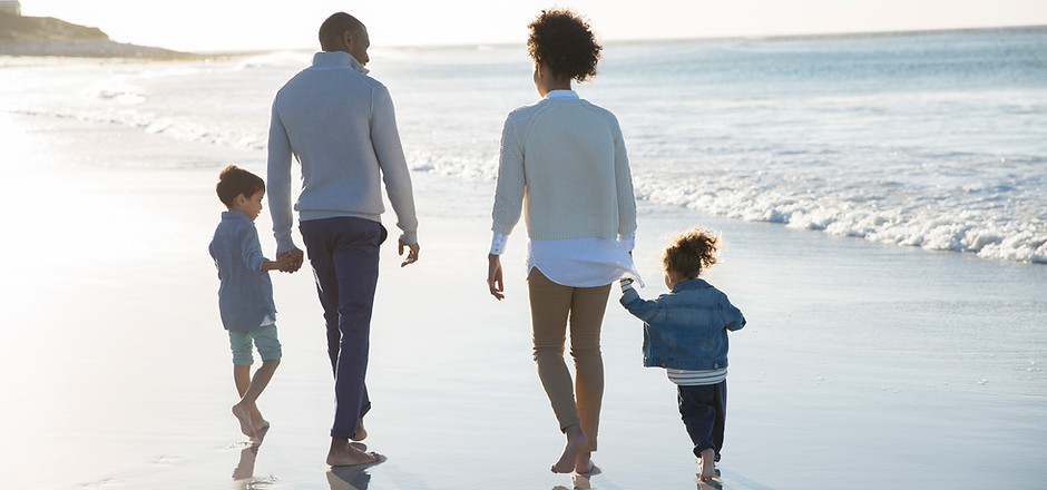Family at a Beach