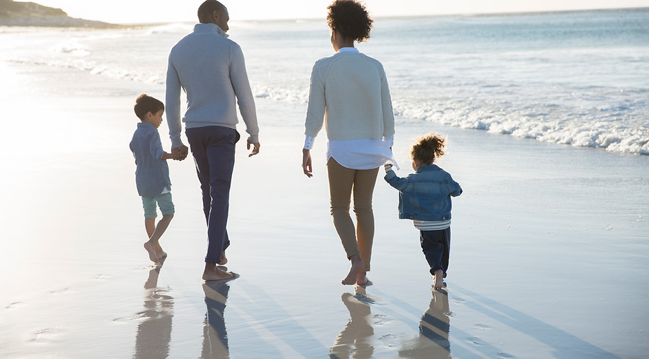 Family at a Beach
