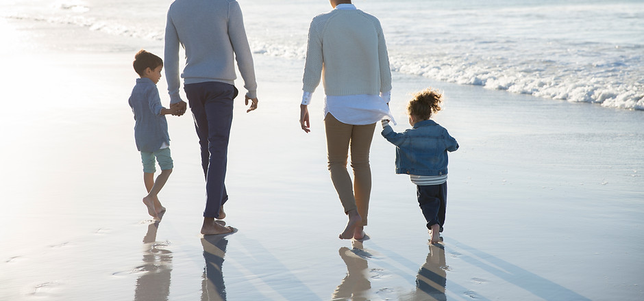 Family at a Beach