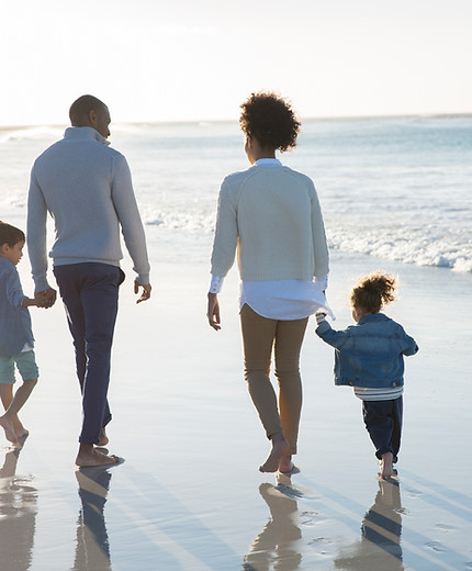 Family at a Beach