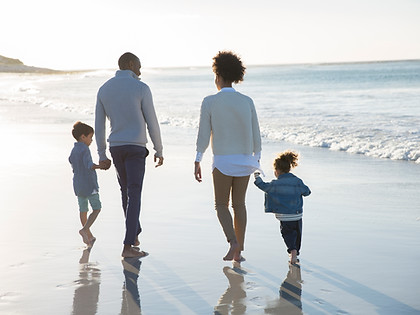 Family at a Beach