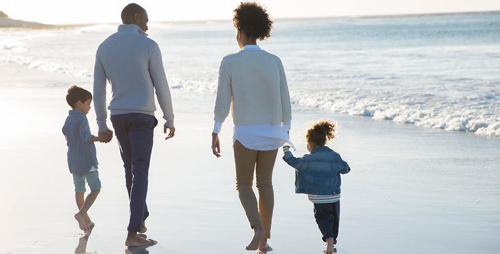 Family at a Beach
