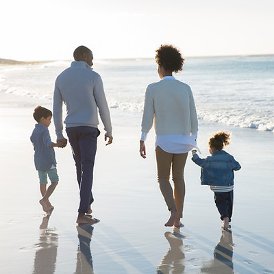 Family at a Beach