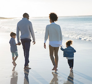 Famille à la plage