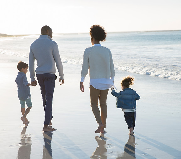 Family at a Beach