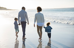 Family at a Beach