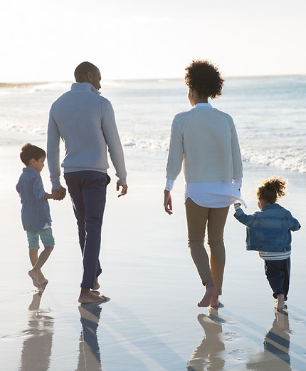 Family at a Beach