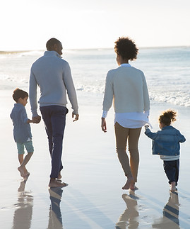 Famille à la plage