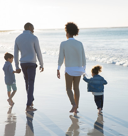 Famille à la plage