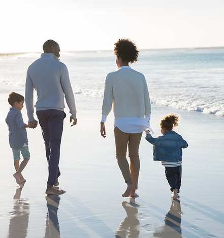 Family at a Beach