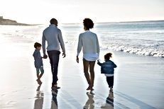 Famille à la plage