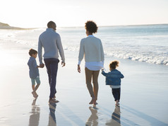 Family at a Beach