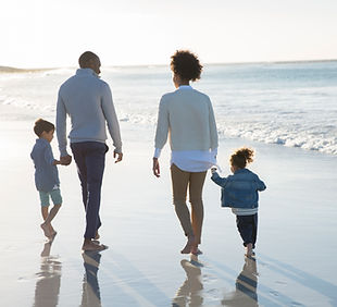 Famille à la plage