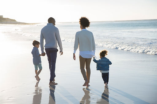 Family at a Beach