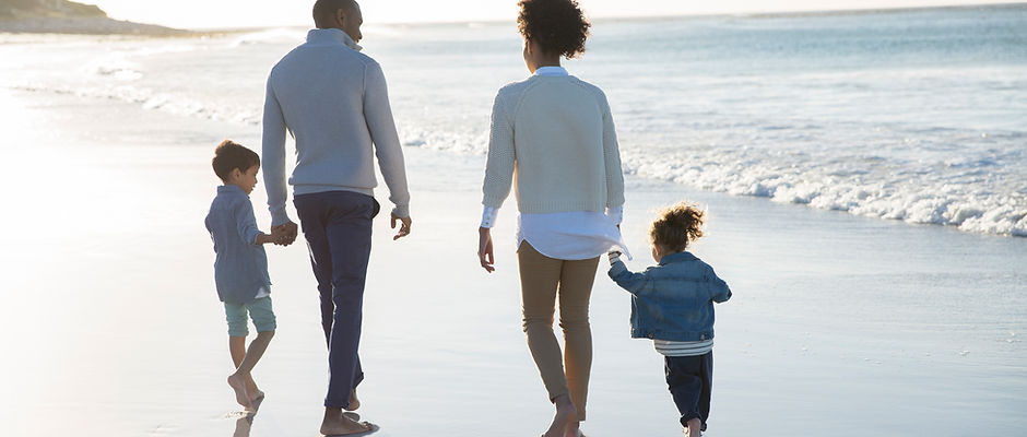 Family at a Beach