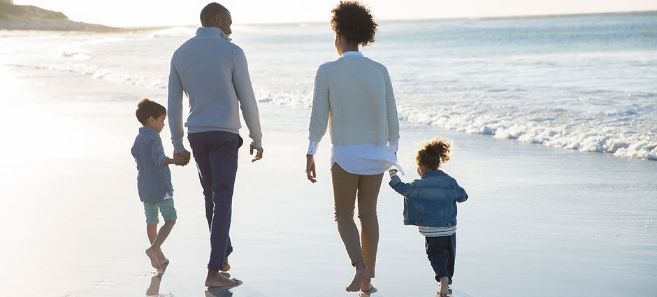 Family at a Beach