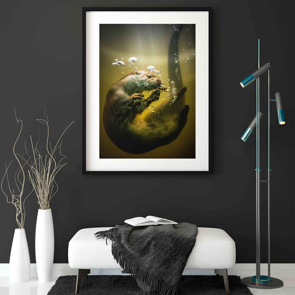 River Otter. Open Edition Photographic Print by Thorn Valley Studios