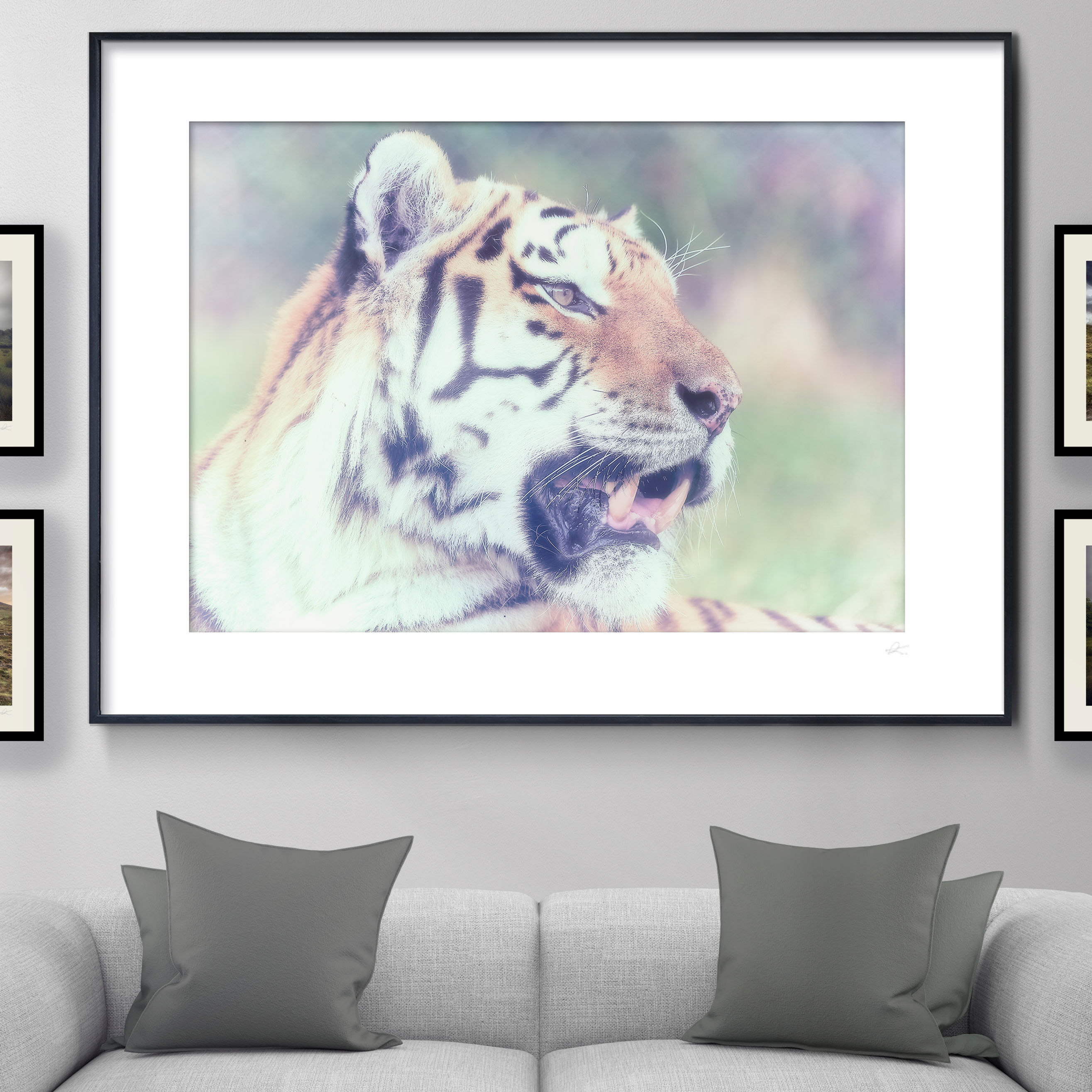 TIGER - Framed Print Mockup by Thorn Valley Studios