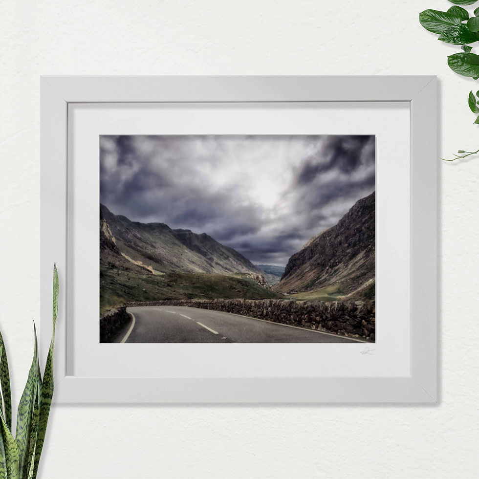 Thumbnail: Llanberis Pass, Snowdonia. Open Edition Photographic FRAMED PRINT