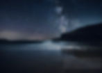 Milky Way over a beach