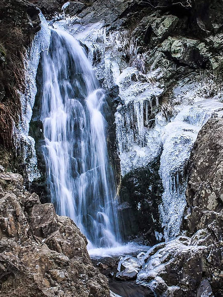 Frozen Waterfall at the Long Mynd