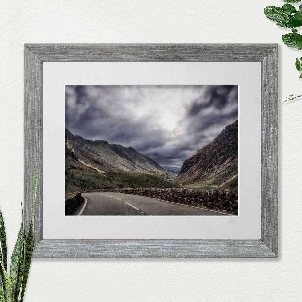 Thumbnail: Llanberis Pass, Snowdonia. Open Edition Photographic FRAMED PRINT