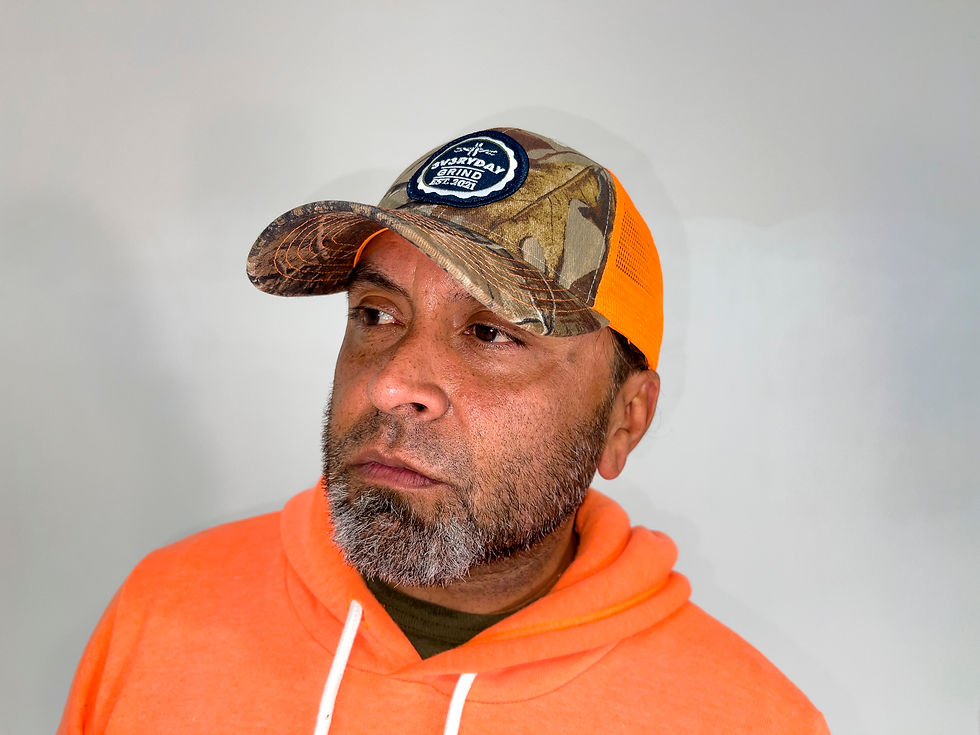 Thumbnail: Hi-Vis Orange Hoodie w/ Hi-Vis Orange Trucker Cap