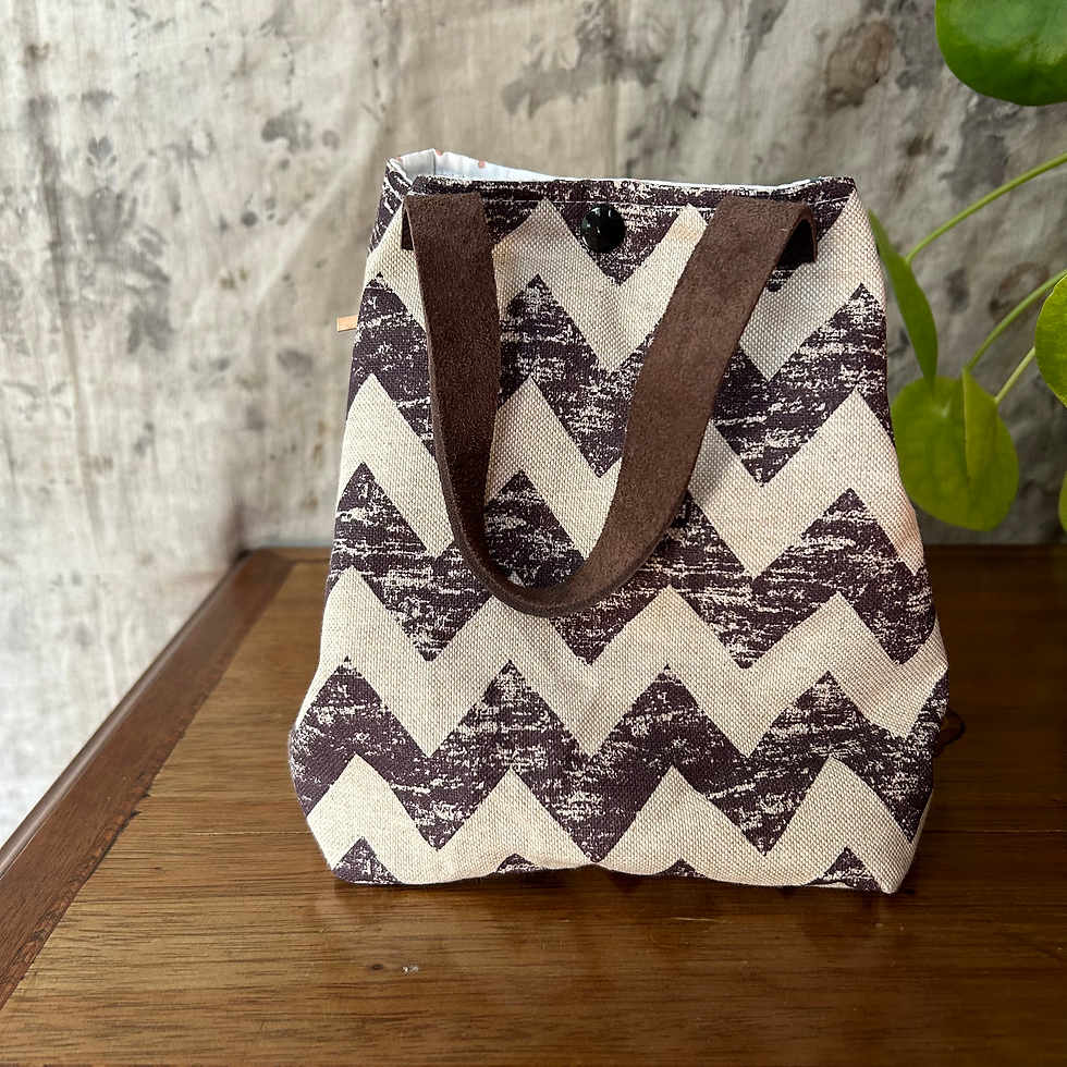 Miniature : Sac à Projet  en tissu - Taille 1 - 15 x 15 cm - h: 20cm - Fait à la main