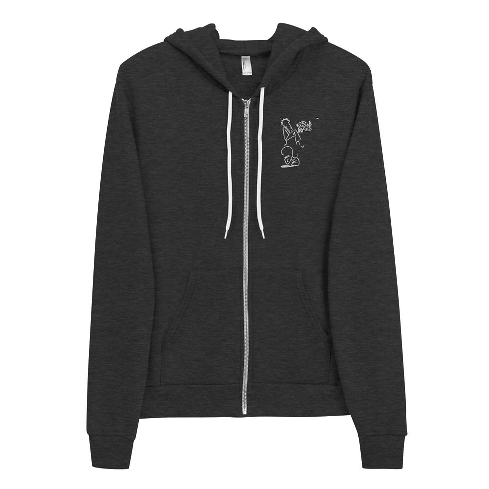 Thumbnail: Circa 1990 Original YOB Design Zip-up Hoodie Sweater