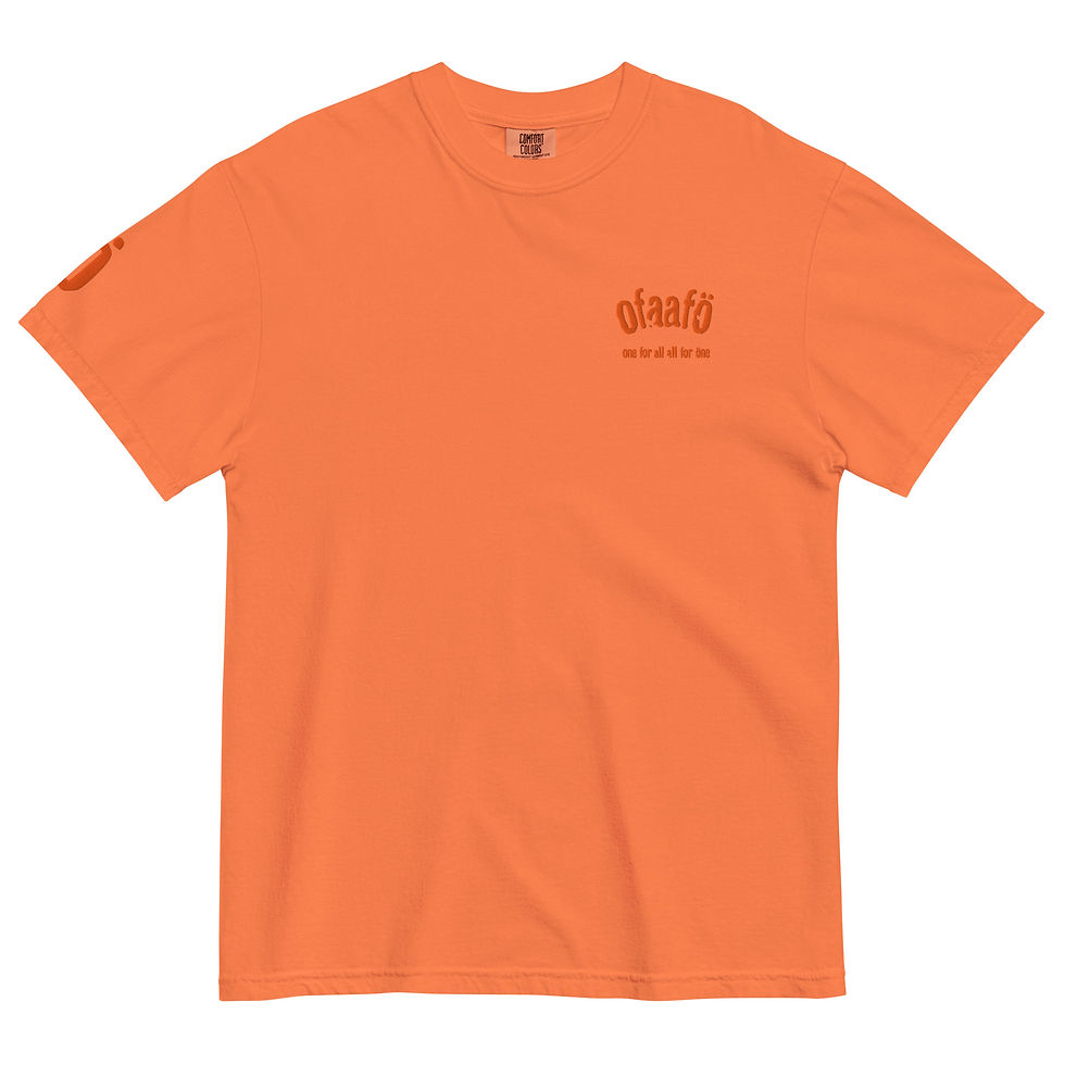 Thumbnail: Classic Embroidered Tee w/Orange