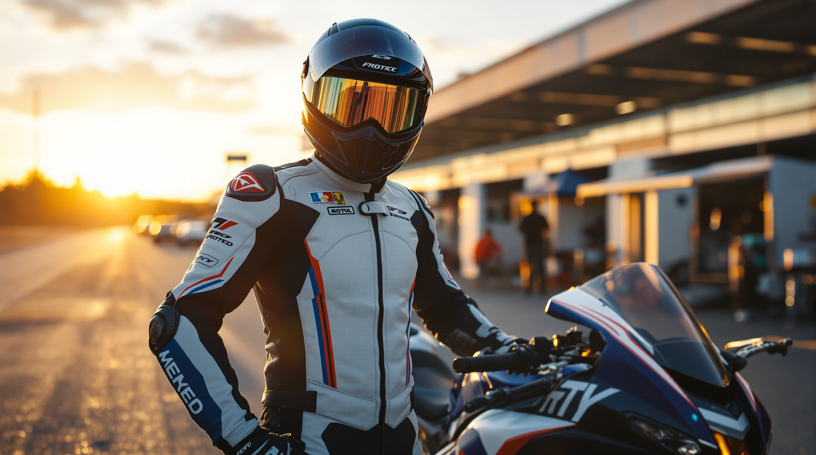 Beginner rider preparing for a track day