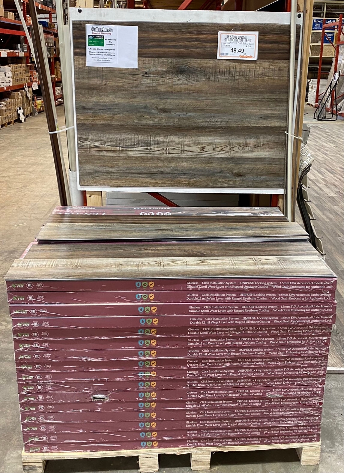 Vinyl Plank Rustic Oak Per Sq Ft