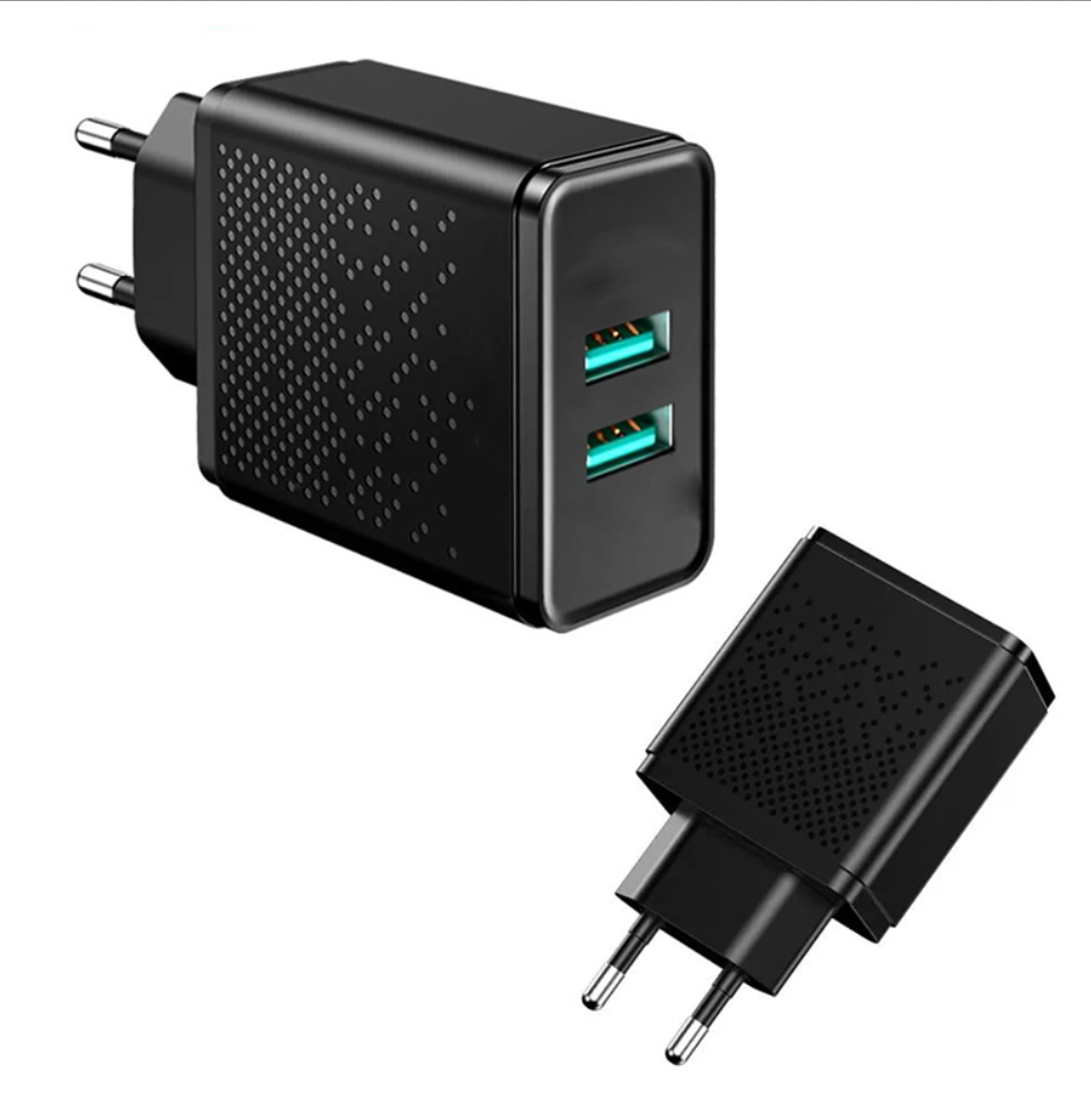 Chargeur Secteur - 2 USB max 2.4A 5V
