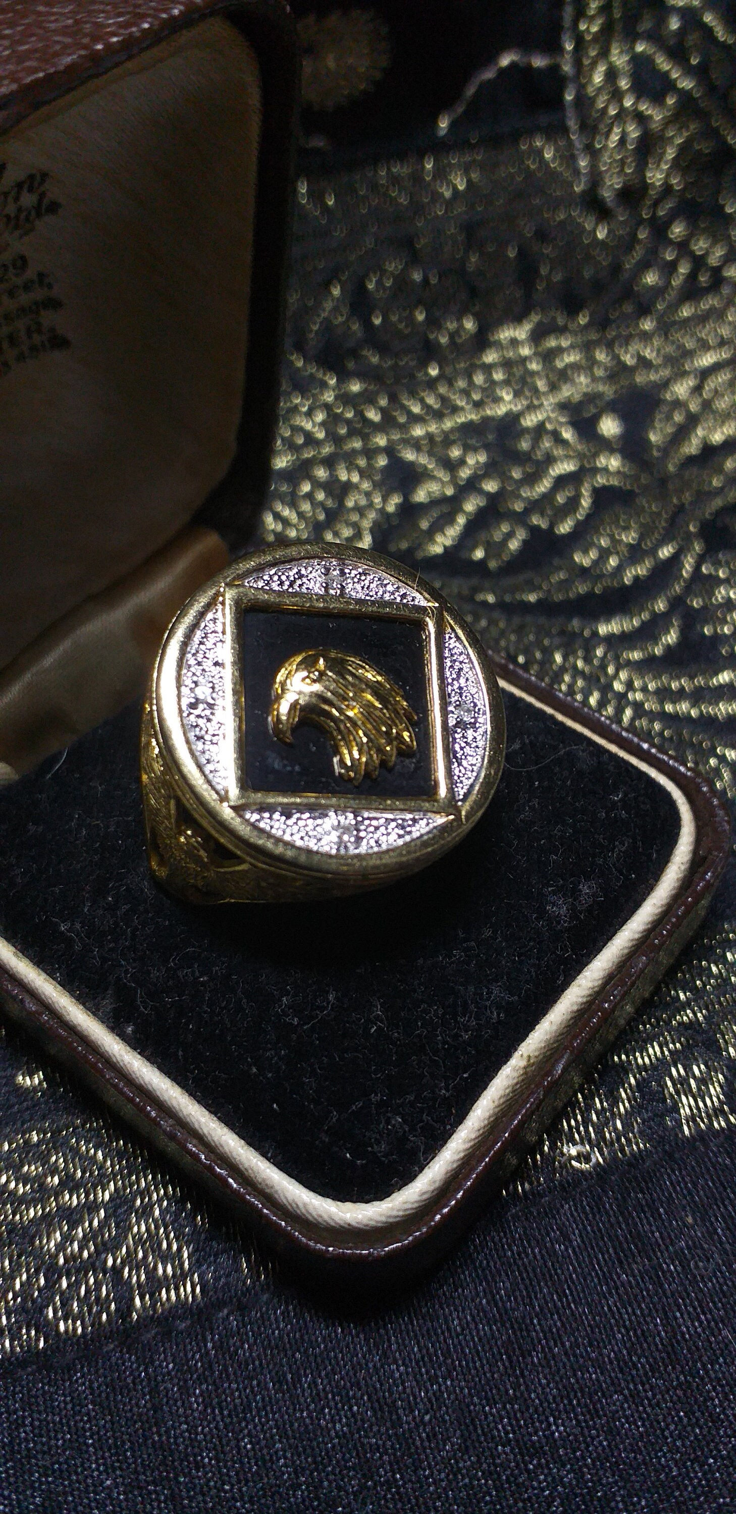 Vintage 1990-s 925 Sterling Silver Signet Ring Size Us Size 8 1/2, Uk Size R