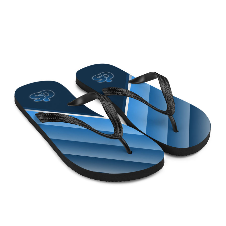 unisex flip-flops blueberry