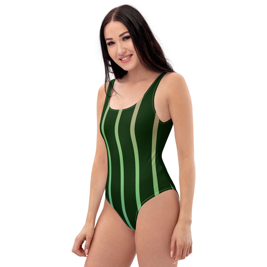 Green One-Piece Swimsuit