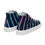 Thumbnail: DS Men’s High-Top Canvas Shoes - Navy PastelStripe