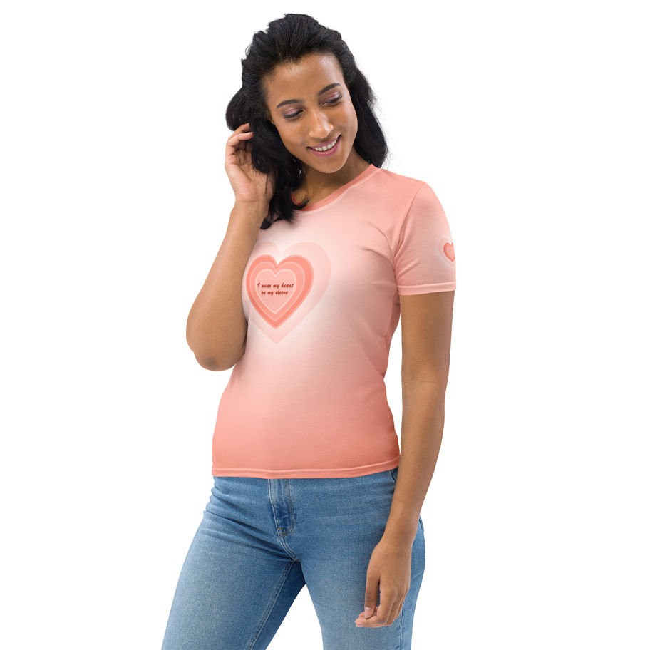 Peach Womens T-Shirt