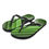 Thumbnail: DS Flip-Flops - ForestGreen Stripe