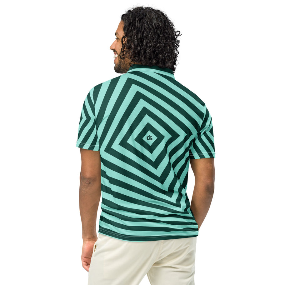 Mens Polo Shirt Aqua