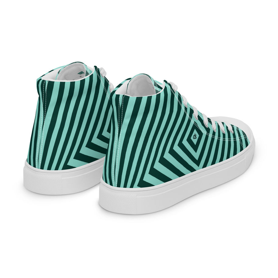 Womens High-Top Shoes Aqua