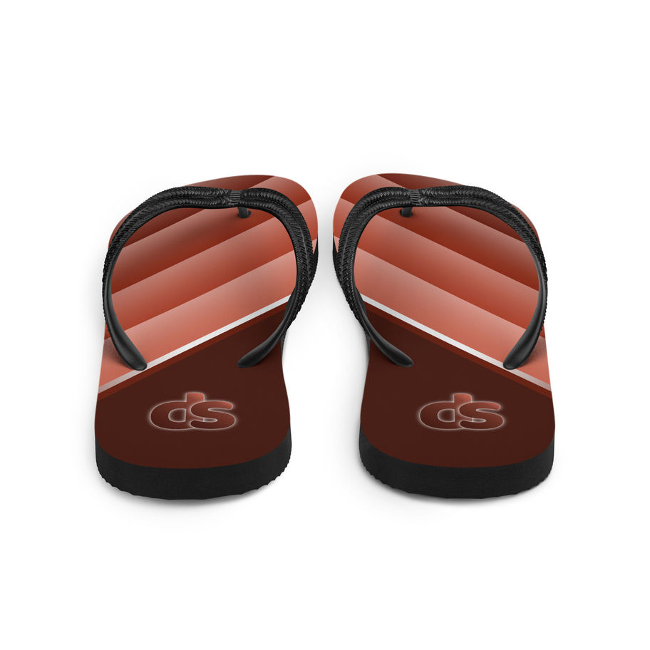 unisex flip-flops peachy brown