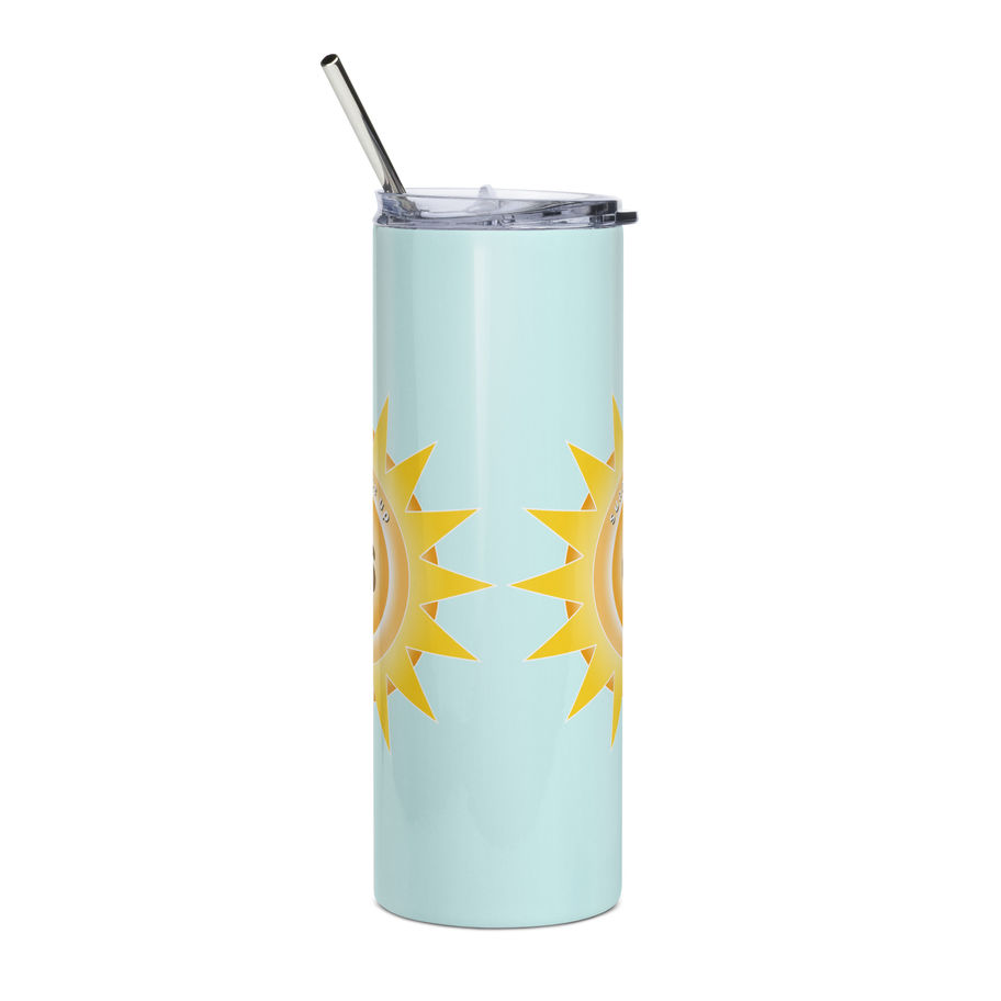 Slim Stainless Steel Tumbler Blue