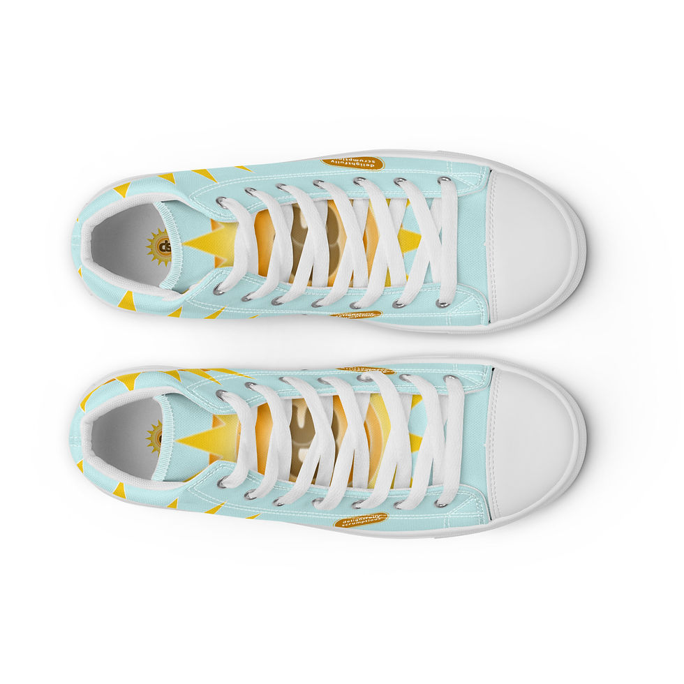 Womens High-Top Shoes Blue