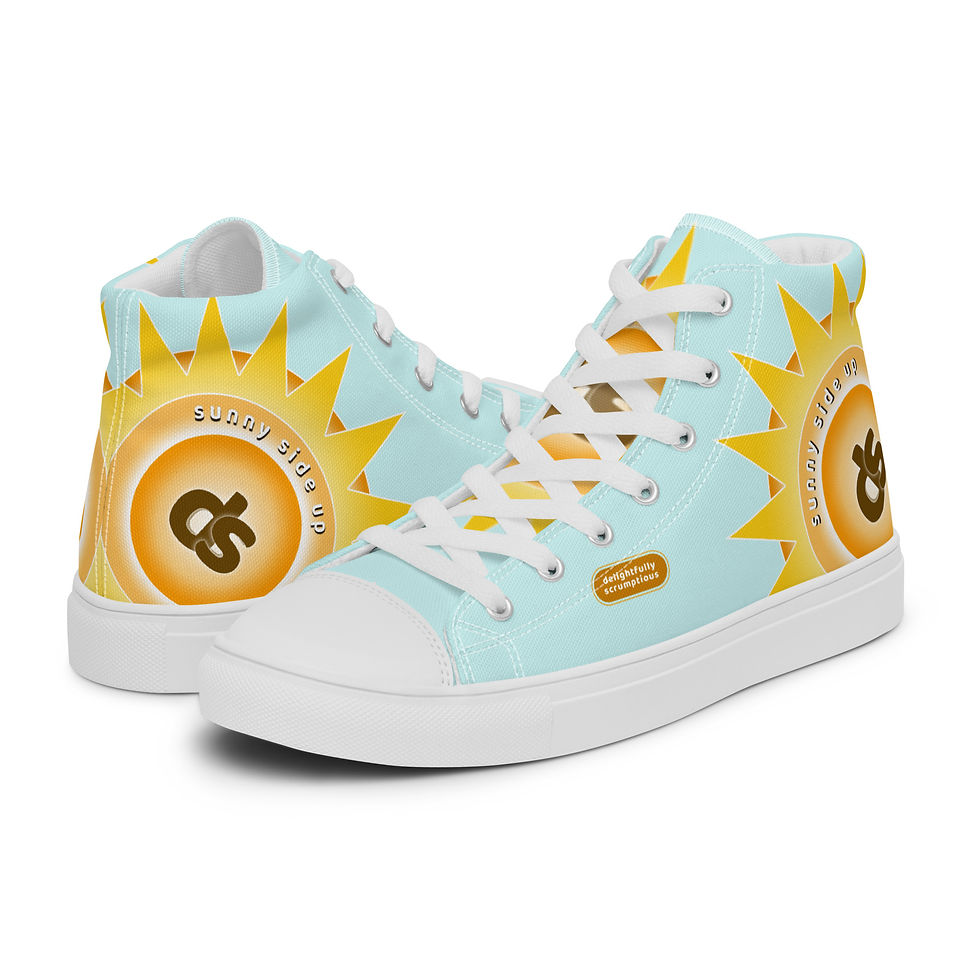 Mens High-Top Shoes Blue