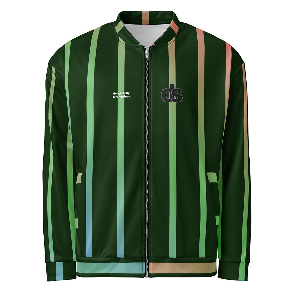 Green Unisex Bomber Jacket